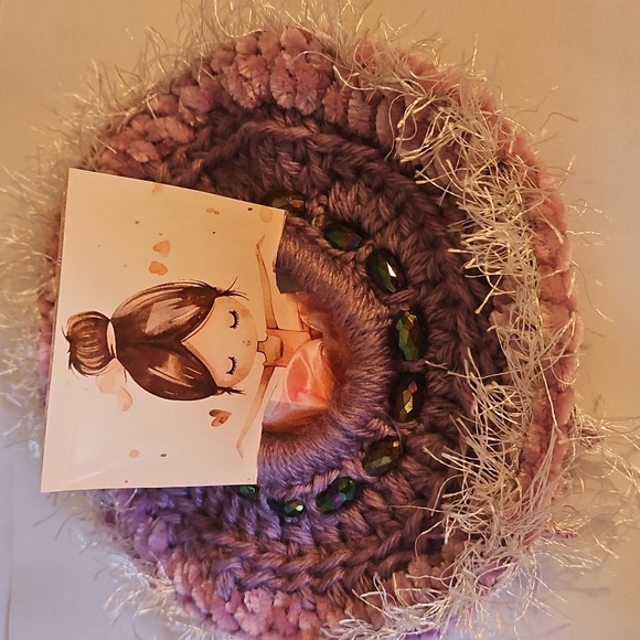 Hand Crafted Other - Handmade Balletcore Tutu Scrunchie Girls Purple Ballerina Bun accessory Upcycled